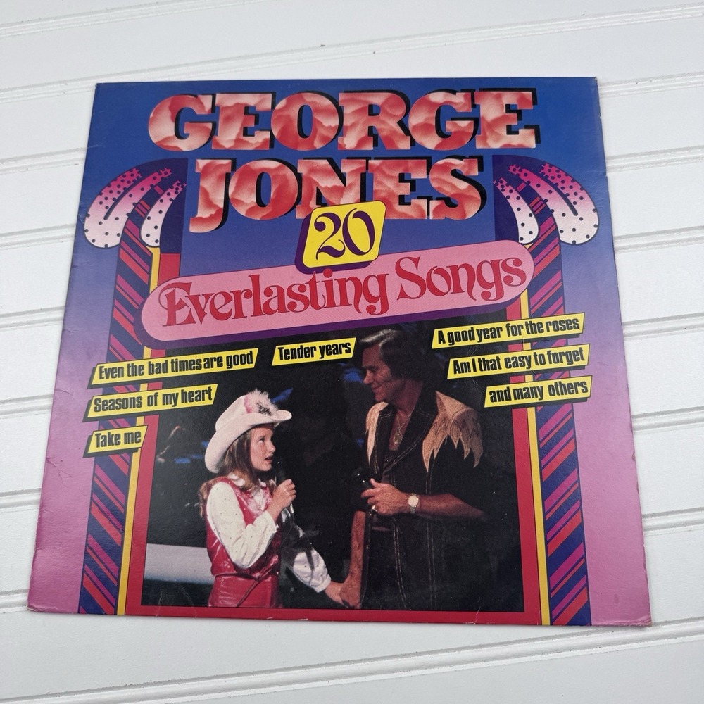 George Jones – 20 Everlasting Songs LP Record Country Stereo 33 RPM